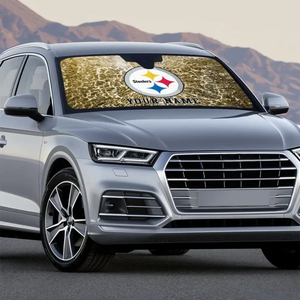 Pittsburgh Steelers Car Sun Shades SPTAUSS014 - Image 3