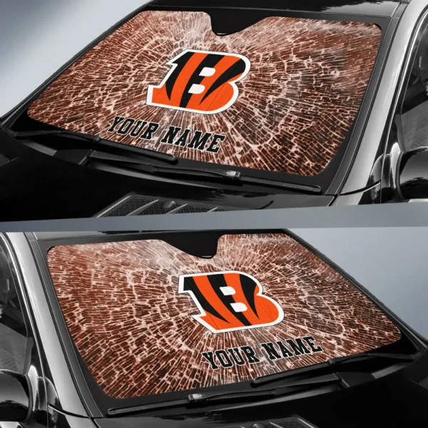 Cincinnati Bengals Car Sun Shades SPTAUSS016 - Image 2