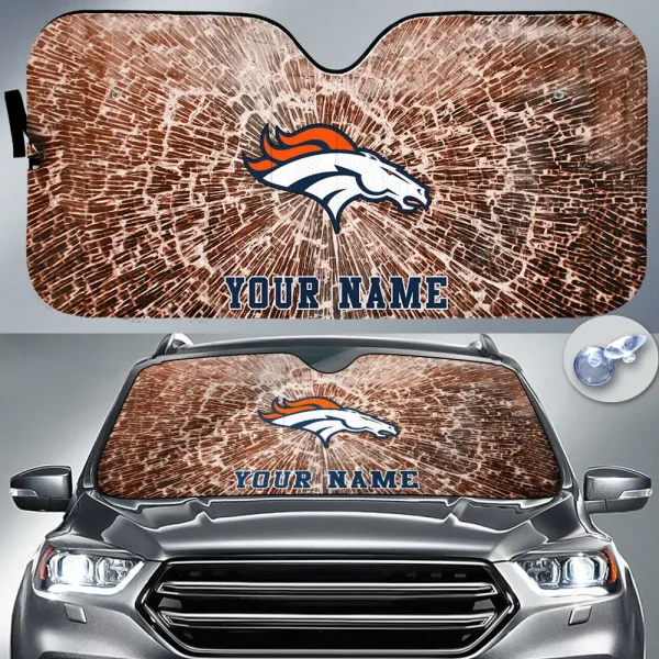 Denver Broncos Car Sun Shades SPTAUSS019