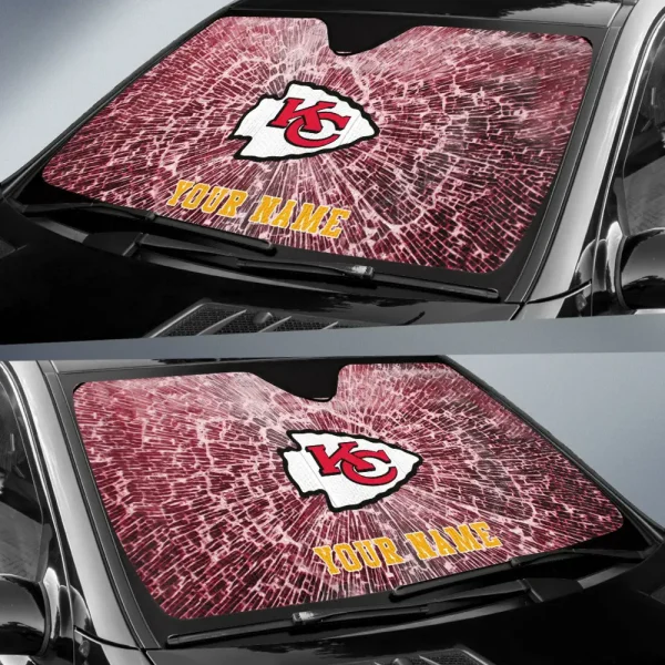 Kansas City Chiefs Car Sun Shades SPTAUSS020 - Image 2