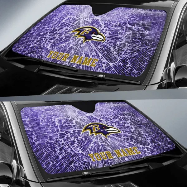 Baltimore Ravens Car Sun Shades SPTAUSS023 - Image 2