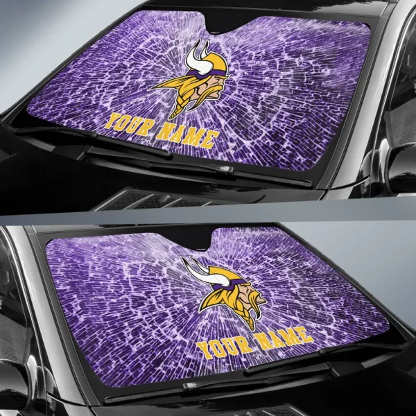 Minnesota Vikings Car Sun Shades SPTAUSS030 - Image 2