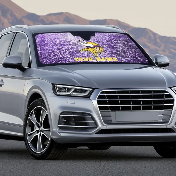 Minnesota Vikings Car Sun Shades SPTAUSS030 - Image 3
