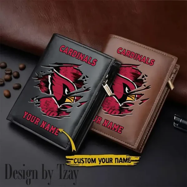 Arizona Cardinals Leather Wallets Vertical Style SPTLVW648