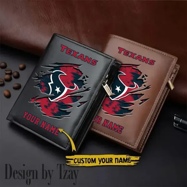 Houston Texans Leather Wallets Vertical Style SPTLVW660