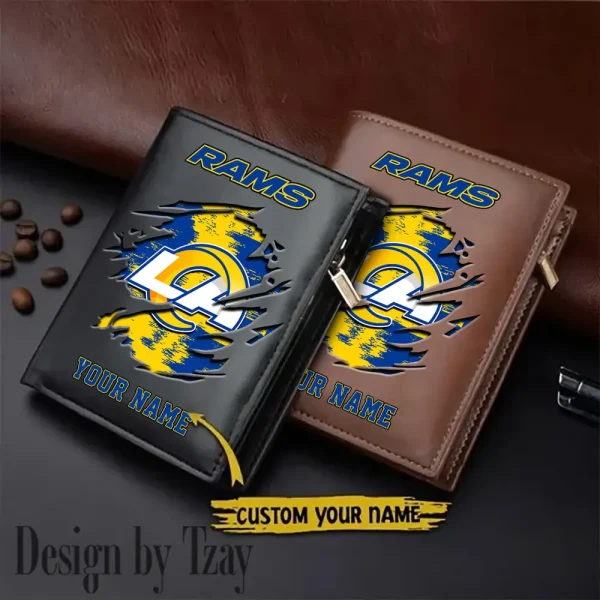Los Angeles Rams Leather Wallets Vertical Style SPTLVW666