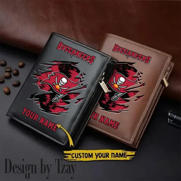 Tampa Bay Buccaneers Leather Wallets Vertical Style SPTLVW679
