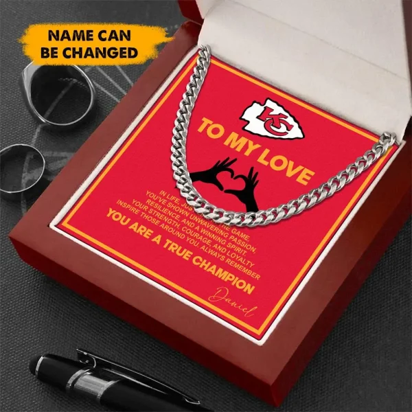 Kansas City Chiefs Necklace Luxury Box Gift SPTNFLBG001 - Image 2