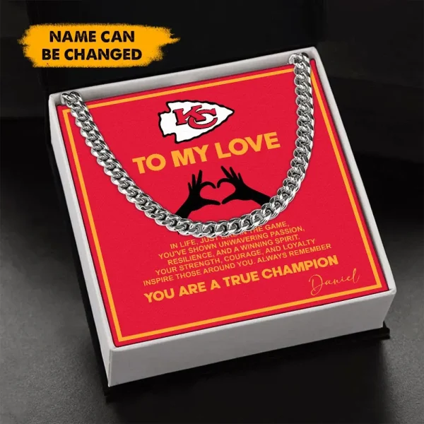 Kansas City Chiefs Necklace Luxury Box Gift SPTNFLBG001 - Image 3