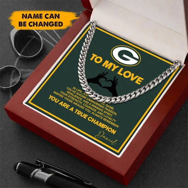 Green Bay Packers Necklace Luxury Box Gift SPTNFLBG002 - Image 3