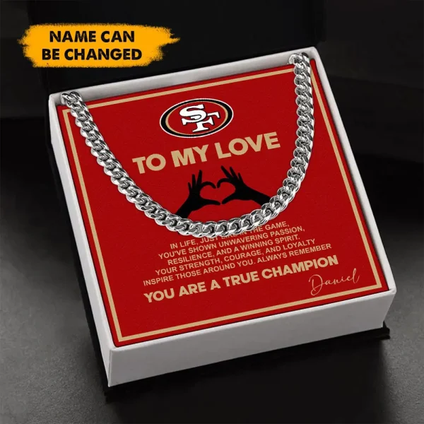 San Francisco 49ers Necklace Luxury Box Gift SPTNFLBG004 - Image 2