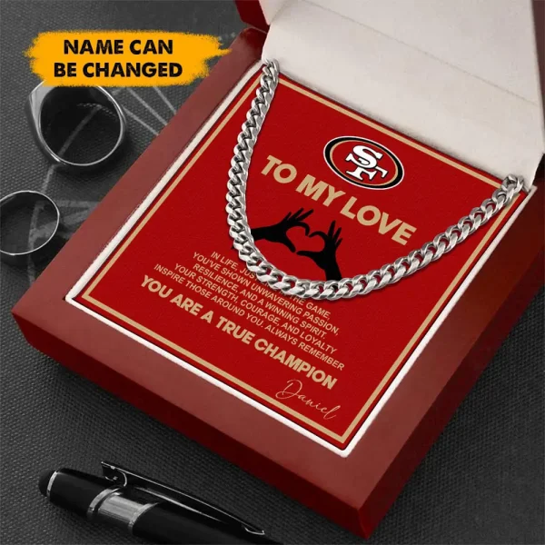 San Francisco 49ers Necklace Luxury Box Gift SPTNFLBG004 - Image 3