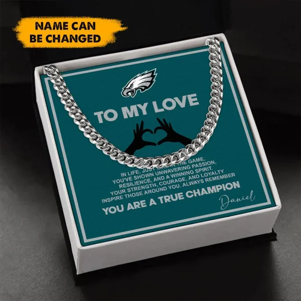 Philadelphia Eagles Necklace Luxury Box Gift SPTNFLBG007 - Image 2