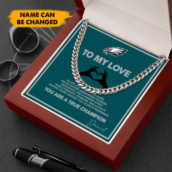 Philadelphia Eagles Necklace Luxury Box Gift SPTNFLBG007 - Image 3