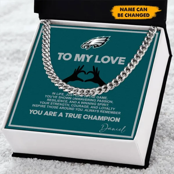 Philadelphia Eagles Necklace Luxury Box Gift SPTNFLBG007