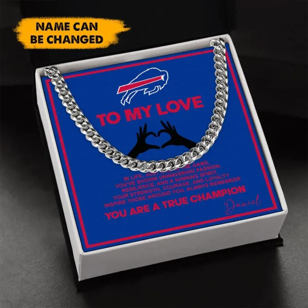 Buffalo Bills Necklace Luxury Box Gift SPTNFLBG008 - Image 2