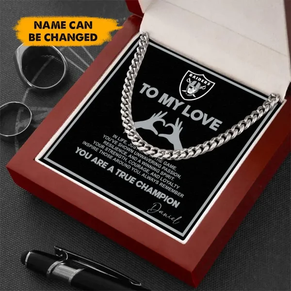 Las Vegas Raiders Necklace Luxury Box Gift SPTNFLBG010 - Image 3