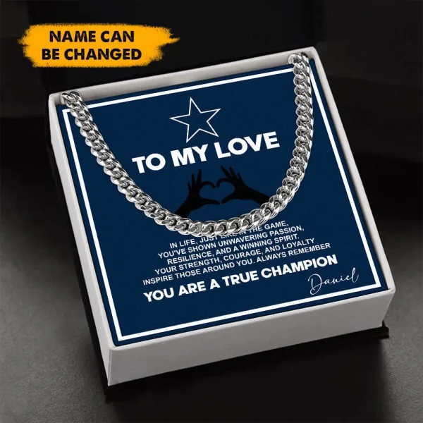 Dallas Cowboys Necklace Luxury Box Gift SPTNFLBG011 - Image 2