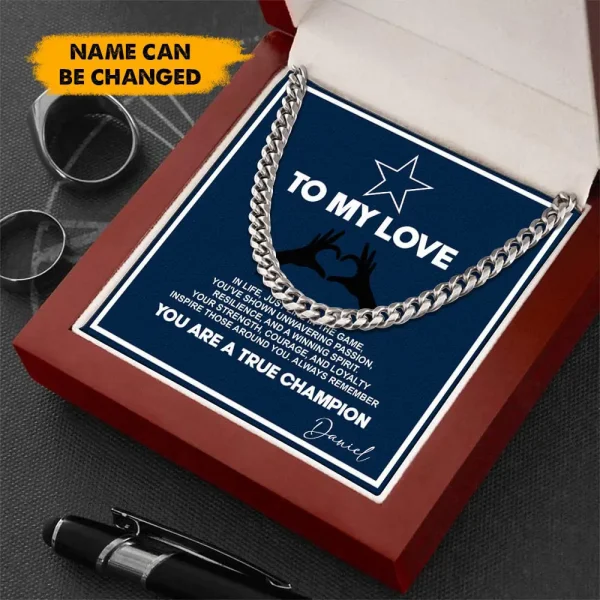 Dallas Cowboys Necklace Luxury Box Gift SPTNFLBG011 - Image 3