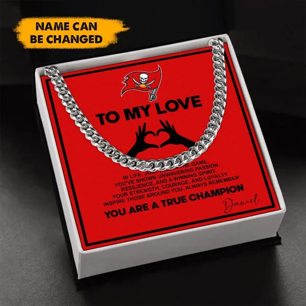 Tampa Bay Buccaneers Necklace Luxury Box Gift SPTNFLBG012 - Image 2