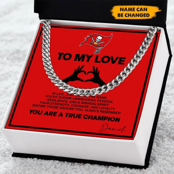 Tampa Bay Buccaneers Necklace Luxury Box Gift SPTNFLBG012