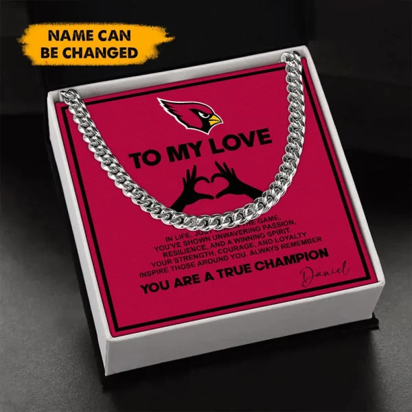 Arizona Cardinals Necklace Luxury Box Gift SPTNFLBG016 - Image 2