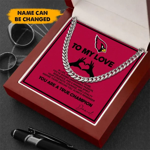 Arizona Cardinals Necklace Luxury Box Gift SPTNFLBG016 - Image 3