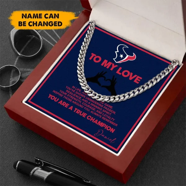 Houston Texans Necklace Luxury Box Gift SPTNFLBG018 - Image 3