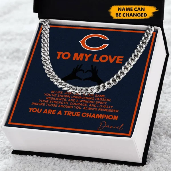 Chicago Bears Necklace Luxury Box Gift SPTNFLBG019