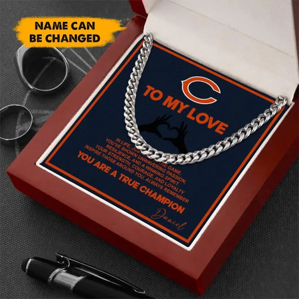 Chicago Bears Necklace Luxury Box Gift SPTNFLBG019 - Image 2