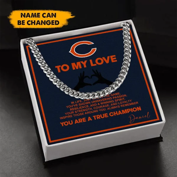 Chicago Bears Necklace Luxury Box Gift SPTNFLBG019 - Image 3