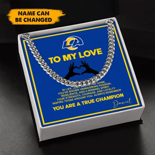 Los Angeles Rams Necklace Luxury Box Gift SPTNFLBG024 - Image 2