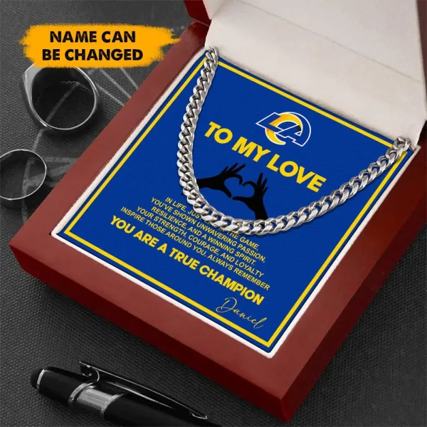 Los Angeles Rams Necklace Luxury Box Gift SPTNFLBG024 - Image 3