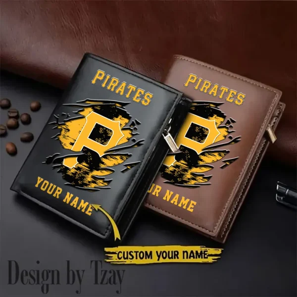 Pittsburgh Pirates MLB Leather Wallets Vertical Style SPTLVW701