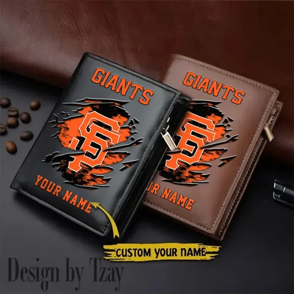 San Francisco Giants MLB Leather Wallets Vertical Style SPTLVW703