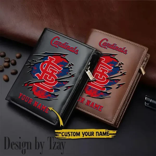 St. Louis Cardinals MLB Leather Wallets Vertical Style SPTLVW705