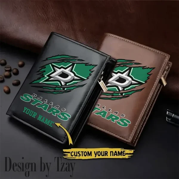 Dallas Stars NHL Leather Wallets Vertical Style SPTLVW718