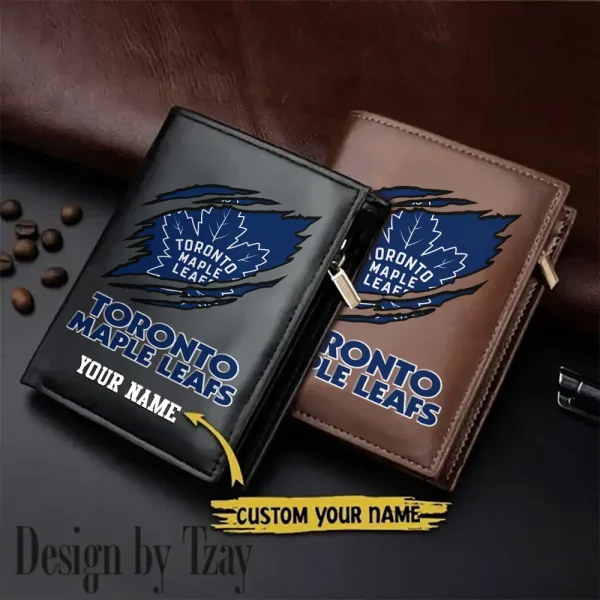 Toronto Maple Leafs NHL Leather Wallets Vertical Style SPTLVW736