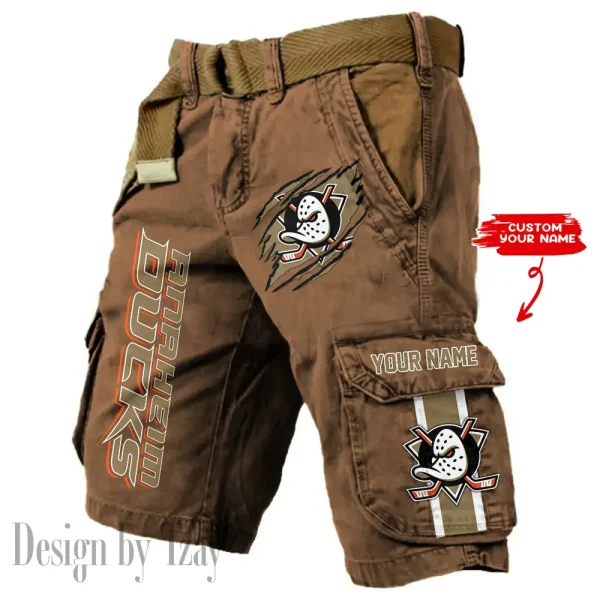 Anaheim Ducks Pocket Print Cargo Shorts (Belt Not Included) trending 2025 S9MCS367 - Image 4