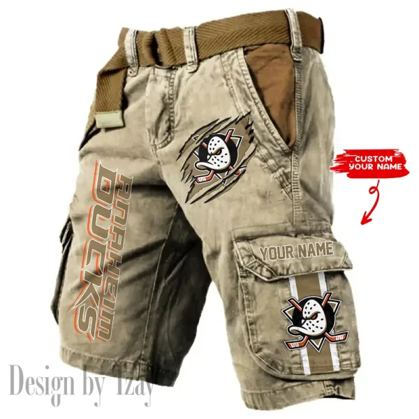 Anaheim Ducks Pocket Print Cargo Shorts (Belt Not Included) trending 2025 S9MCS367 - Image 5