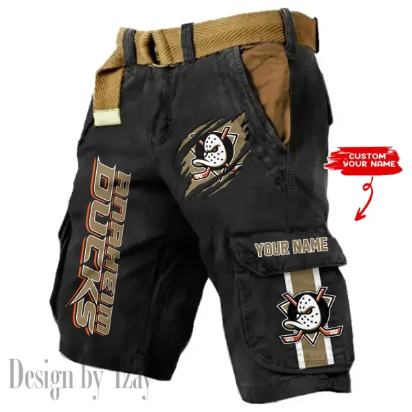 Anaheim Ducks Pocket Print Cargo Shorts (Belt Not Included) trending 2025 S9MCS367 - Image 6