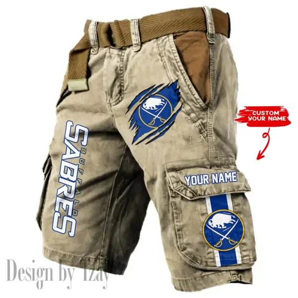 Buffalo Sabres Pocket Print Cargo Shorts (Belt Not Included) trending 2025 S9MCS369 - Image 5