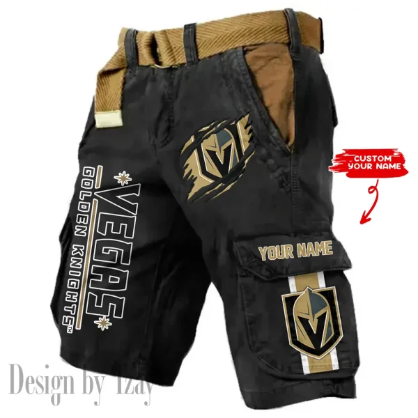 Vegas Golden Knights Pocket Print Cargo Shorts (Belt Not Included) trending 2025 S9MCS375 - Image 6