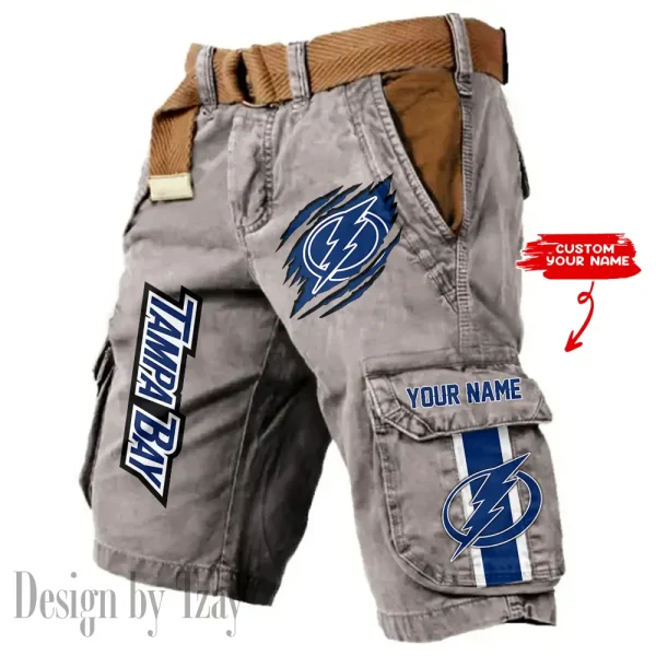 Tampa Bay Lightning Pocket Print Cargo Shorts (Belt Not Included) trending 2025 S9MCS379 - Image 3