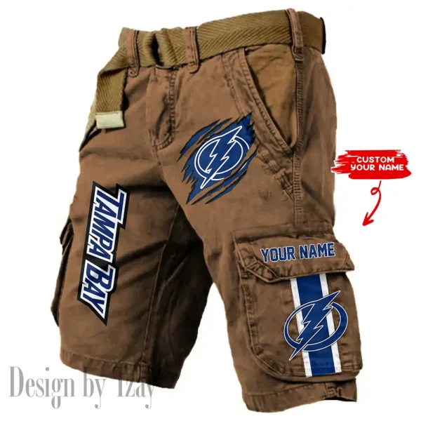 Tampa Bay Lightning Pocket Print Cargo Shorts (Belt Not Included) trending 2025 S9MCS379 - Image 4