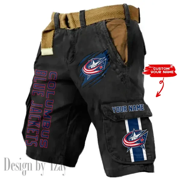 Columbus Blue Jackets Pocket Print Cargo Shorts (Belt Not Included) trending 2025 S9MCS397 - Image 6