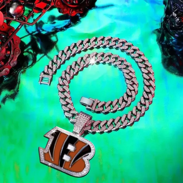 Cincinnati Bengals Pendant Necklace Fashion Jewelry SPTPNFJ008 - Image 3