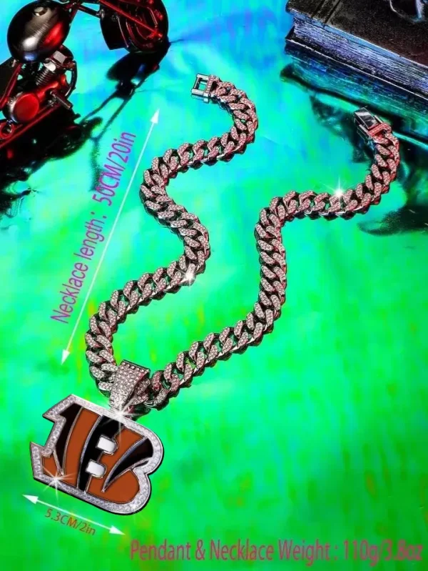 Cincinnati Bengals Pendant Necklace Fashion Jewelry SPTPNFJ008 - Image 4