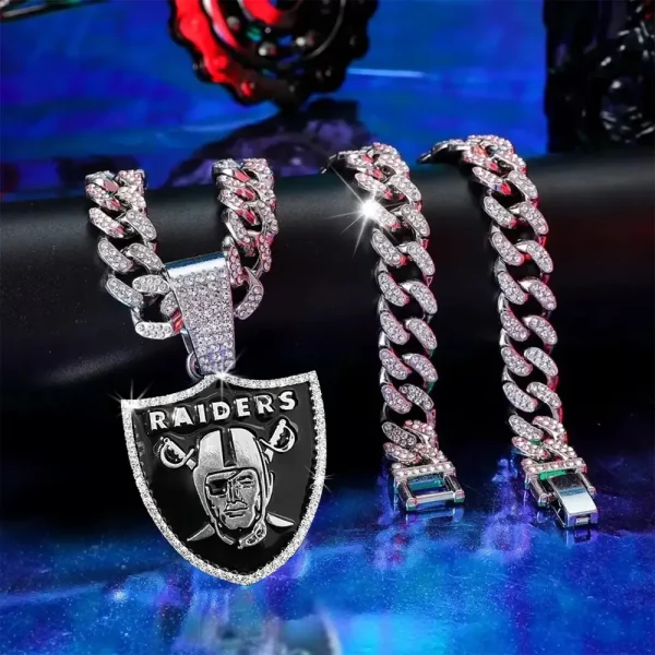Las Vegas Raiders Pendant Necklace Fashion Jewelry SPTPNFJ015