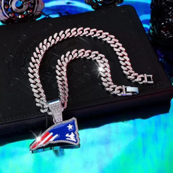 New England Patriots Pendant Necklace Fashion Jewelry SPTPNFJ022 - Image 2